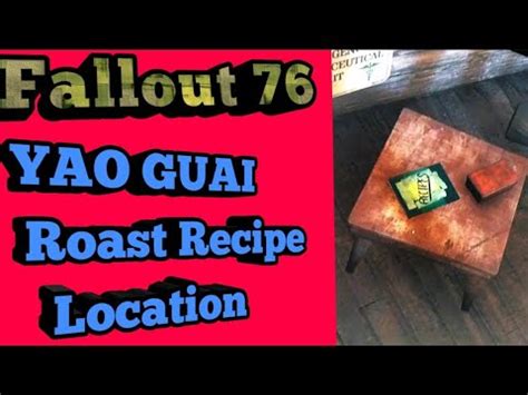 yao guai roast recipe fallout 76