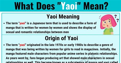 yaoi meaning and origin