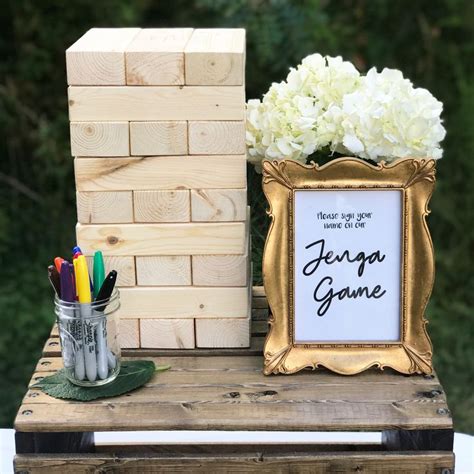 Yard Jenga Guest Book