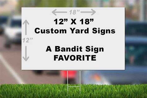 Yard Signs 12 X 18