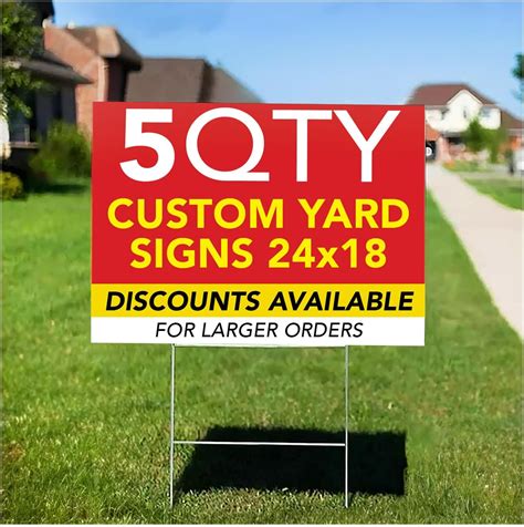 Yard Signs Cost