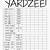 yardzee score card printable