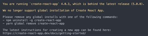 Yarn Global Remove Create-React-App
