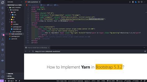 Yarn Install Bootstrap React