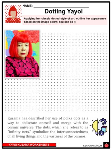 yayoi kusama worksheet