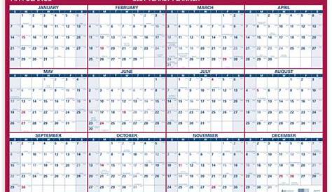 AT-A-GLANCE Paper Yearly Wall Calendar 2016, 24 x 36 Inches (PM12-28