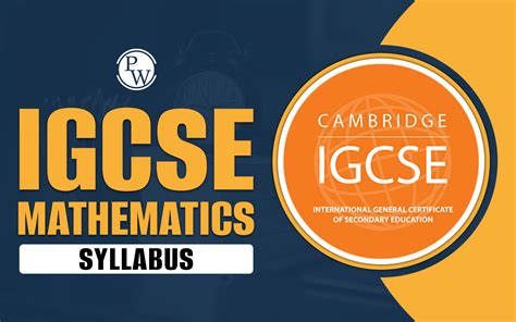 year 7 igcse maths syllabus pdf