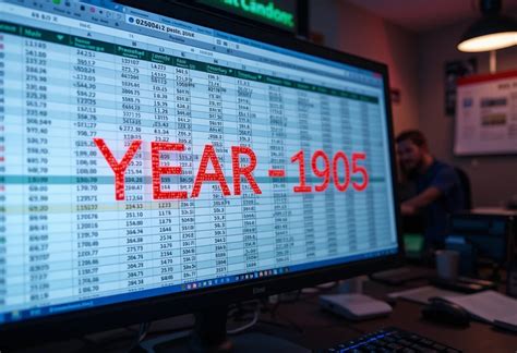 Year Function In Excel Returns 1905