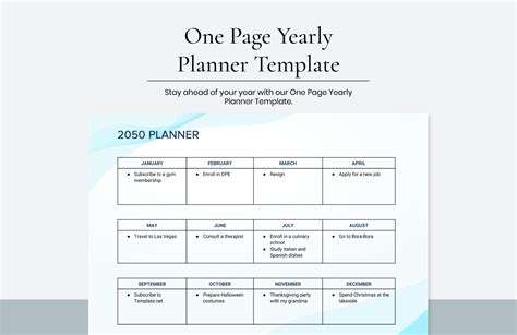 Year Planner Examples