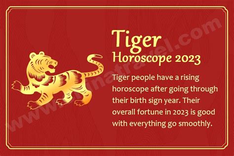 Year Tiger Horoscope