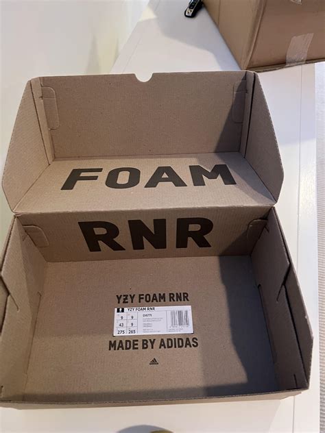 Yeezy Foam Runner Box Inside Out