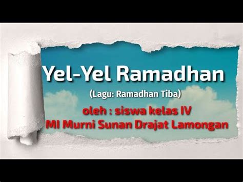 Yel Pawai Ramadhan TPQ ALLOHU GHOYATUNA YouTube