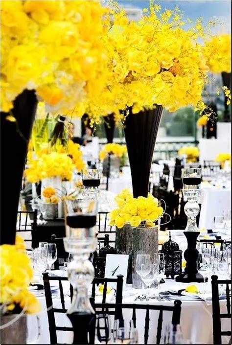284 best Black & yellow weddings/reception images on Pinterest