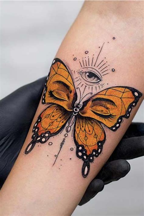 Inspirational Yellow Butterfly Tattoo Designs 2023