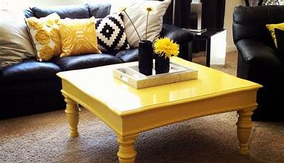 Yellow Coffee Table Ideas
