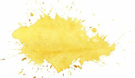 20 Yellow Watercolor Splatter (PNG Transparent) | OnlyGFX.com