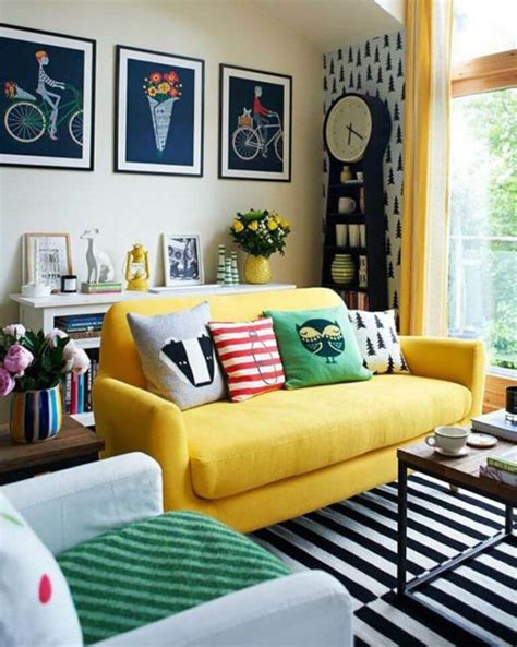 Incredible Yellow Couch Design Ideas For Living Room