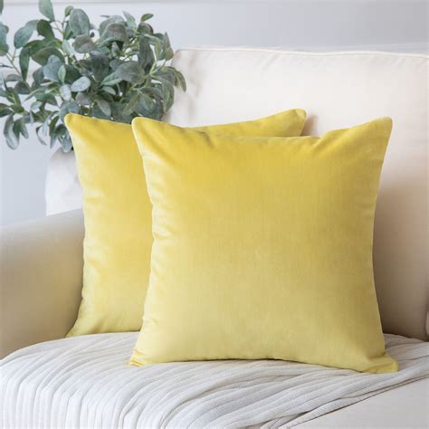 Incredible Yellow Decorative Pillows For Bed With Low Budget