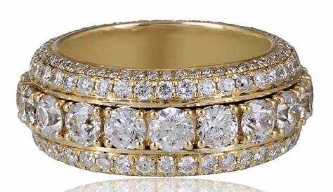 Riviera Pave Diamond Eternity Ring In 18k Yellow Gold 1 2 Ct Tw