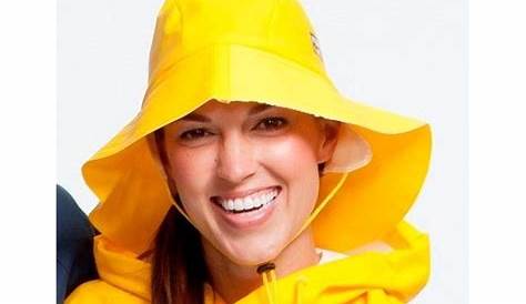Yellow Rain Jacket And Hat