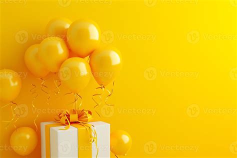 Yellow Background For Birthday