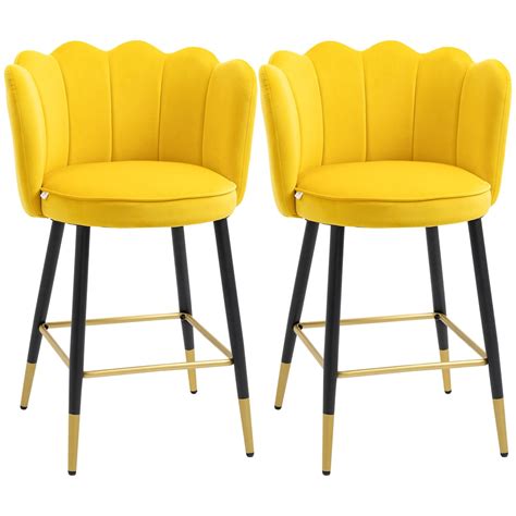 Yellow Bar Stools Set Of 2