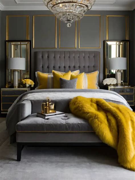 Yellow Bedroom with Natural Elements
