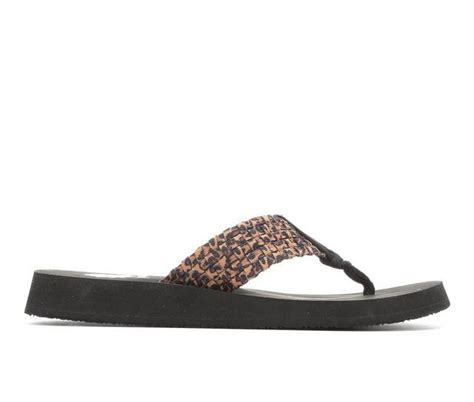 Yellow Box Flip Flops Leopard