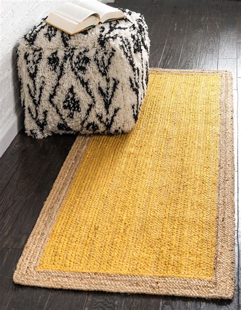 Yellow Braided Kitchen Rugs