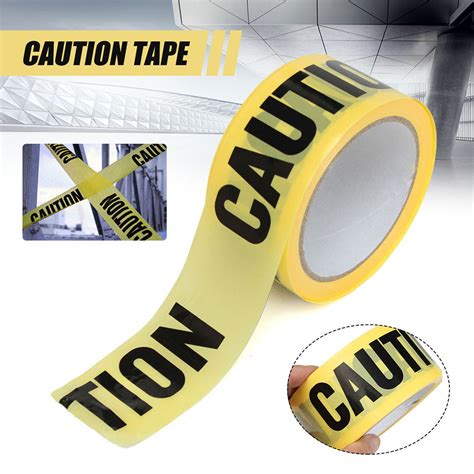 Yellow Caution Tape Adhesive