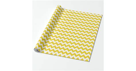 yellow chevron wrapping paper roll