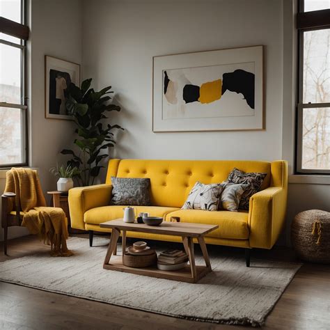 Yellow Couch Decor