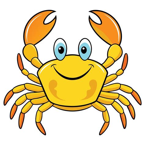 Yellow Crab Cartoon