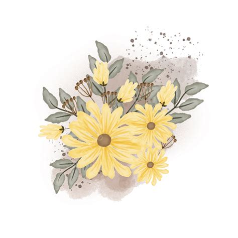 Yellow Daisy Flower Design