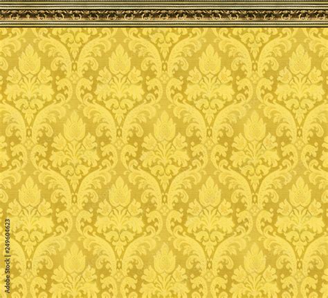 Yellow Damask Pattern