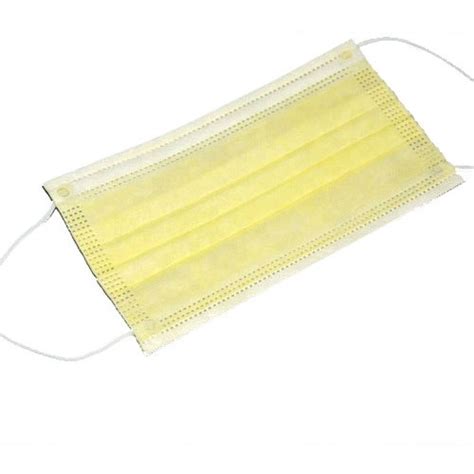 Yellow Disposable Face Mask