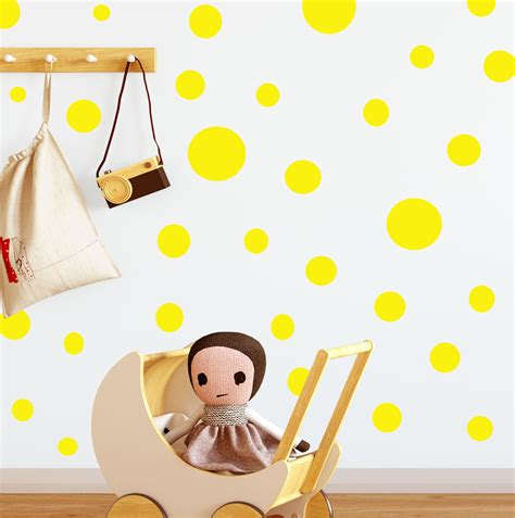 Yellow Dot Wall Decals