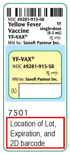 Yellow Fever Vaccine Package Insert