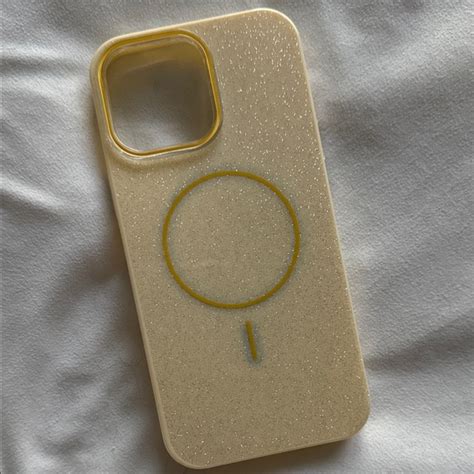 Yellow Glitter Iphone Case