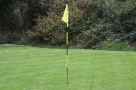Yellow Golf Flag Stick