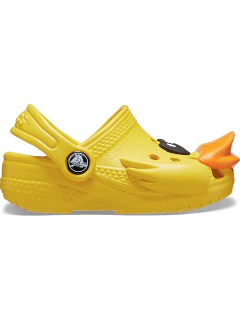 yellow infant crocs