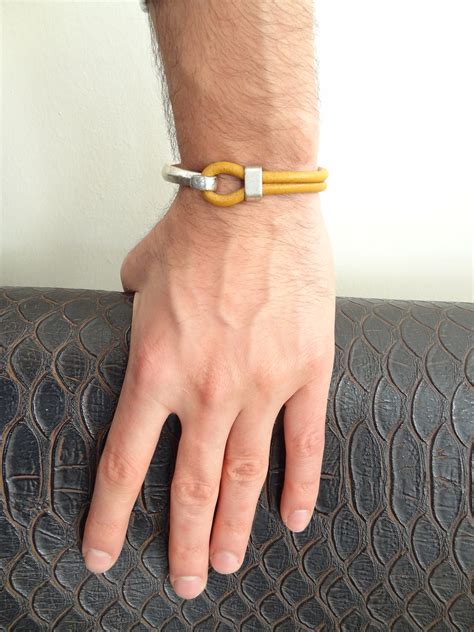 Yellow Leather Bracelet