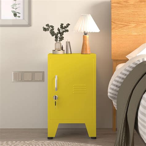 Yellow Locker Nightstand