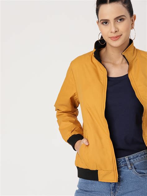 Yellow Mustard Bomber Jacket