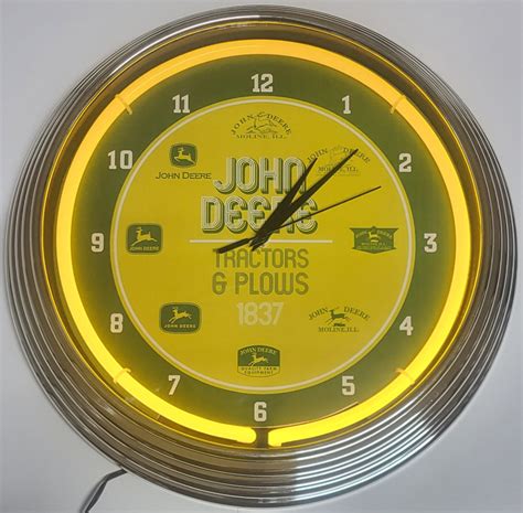 Yellow Neon Wall Clock
