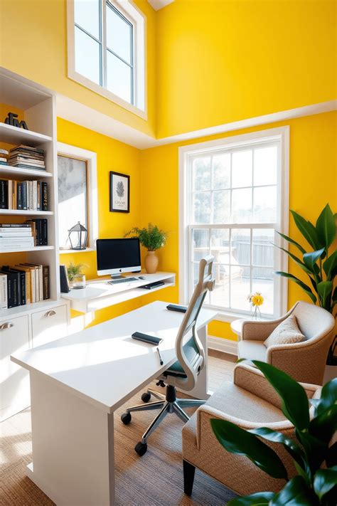 Yellow Office Decor