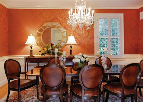 Yellow Orange Dining Room