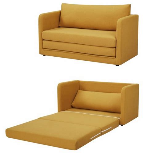 Yellow Sleeper Loveseat