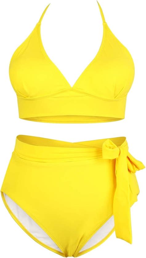 Yellow Swimsuit Plus Size