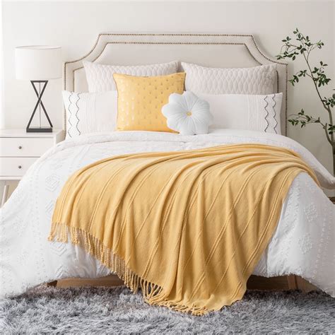 Yellow Throw Blanket Interior